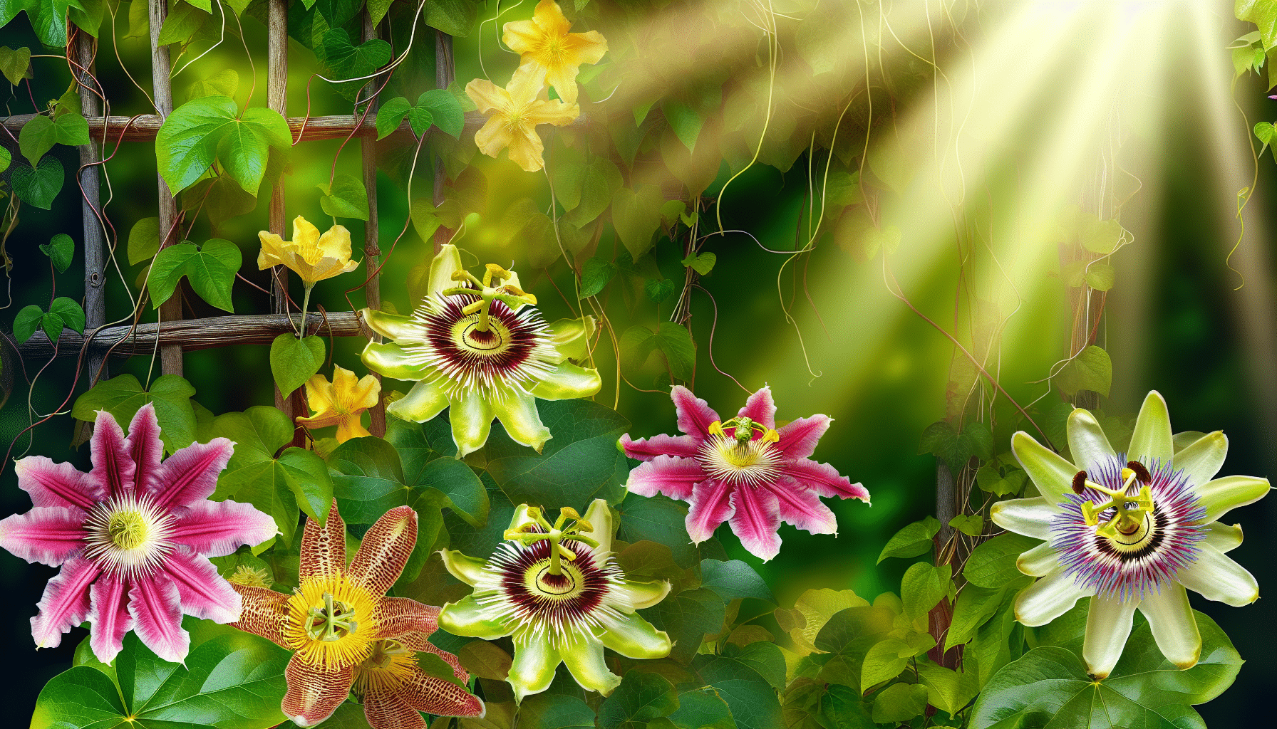 Klimplanten verzorgen in de nazomer: clematis, kamperfoelie en passiebloem